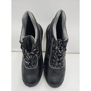 Unbranded Steel Toe Safty Work Boots Acid And Oil Resistant Size EU40 US 7 Black